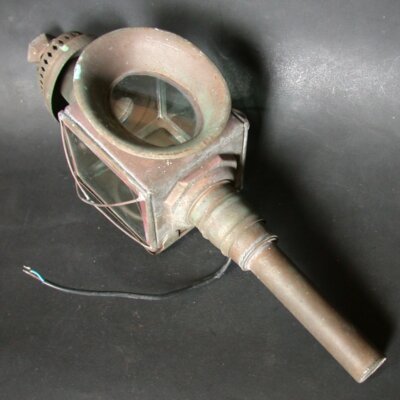 Headlight lamp No. 2 TACOT CAR JACKET in electrified brass