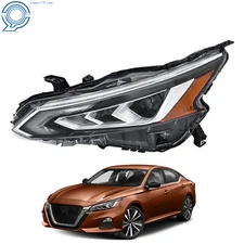 Headlight Fit For Nissan Altima 2019-2020 LED Chrome Headlamp Driver Left Side