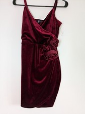 Elevated Romance Rosette Velvet Mini Dress