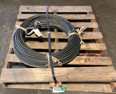 Warn Winch Wire Rope Assembly 9/16''x245', 6x26 EIP IWRC BRT for 20XL, p/n 77452