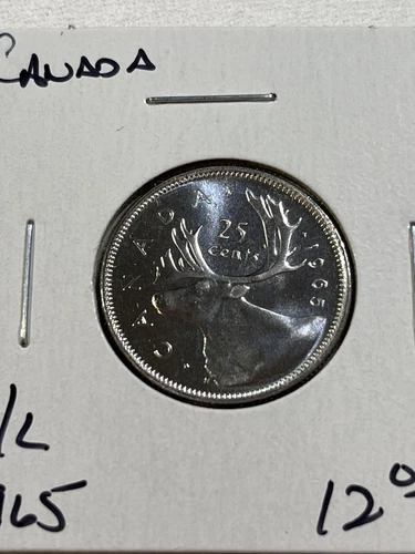 1965 Canada 25 Cents Silver Coin Proof Like