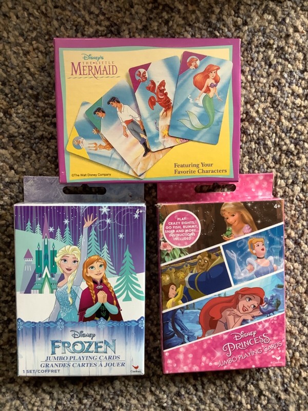 Disney Princess Playing Card Set (Lot of 3)- P