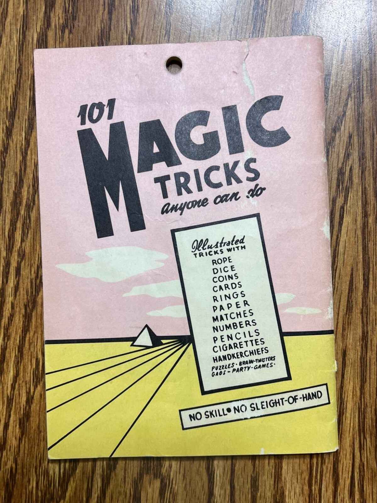 Vtg 101 magic tricks book by adams eBay