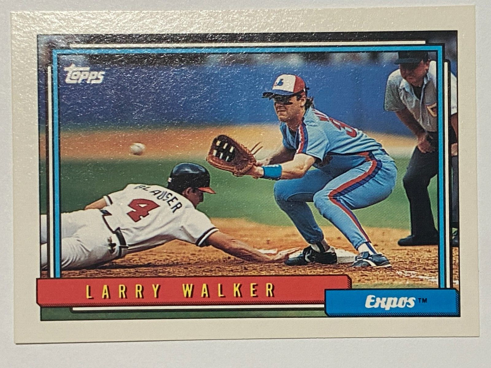 1992 Topps #531 Larry Walker Montreal Expos