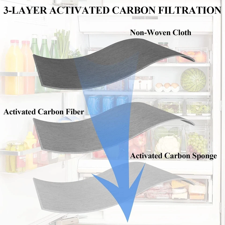 Paquete 1/2/3/4 LG LT120F Aire Fresco 6 Meses Repuesto Refrigerador Filtro Aire NUEVO Foto 4 de 4