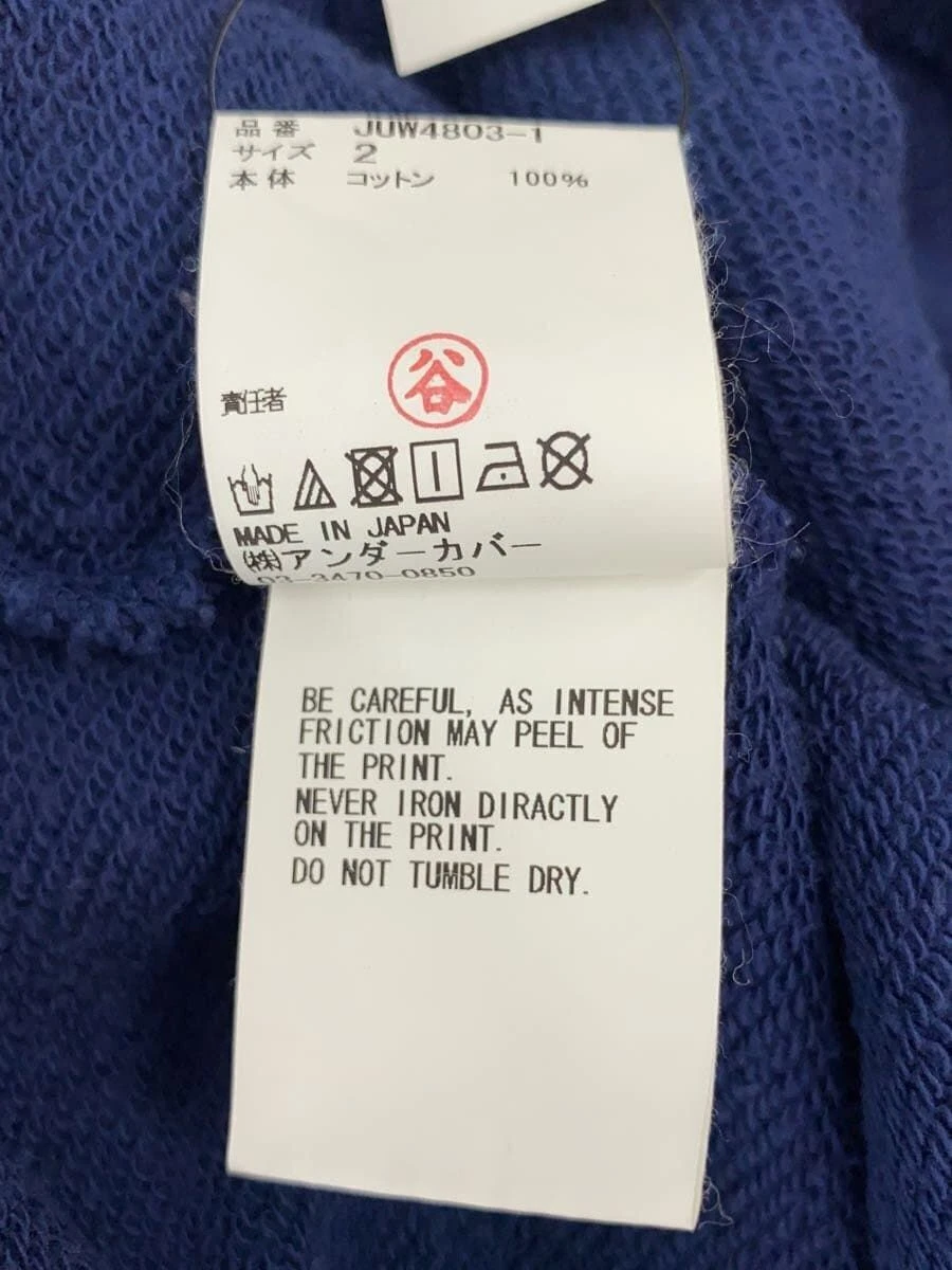 UNDERCOVER Felpa con cappuccio sottocoperta 2 cotone navy JUW4803 1 usata