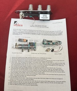 Placa de control de preamplificador de bajo Audere JZ3 Pro Jazz