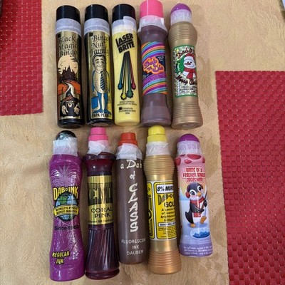 Vintage Bingo Daubers Lot of 10 Used ALL DIFFERENT EXTREMELY HARD TO FIND LOT