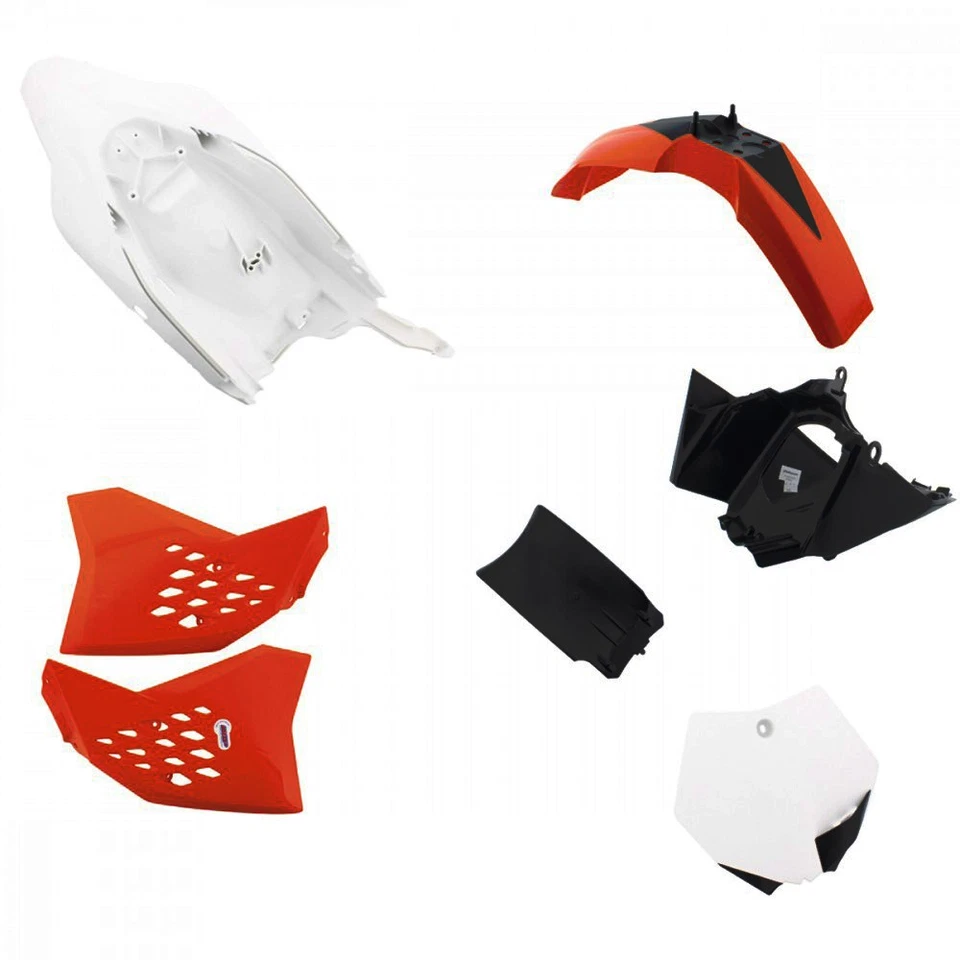 Kit En Plastique Polisport Pour KTM SX 65 12-15 Orange/Blanc - Photo 1/1