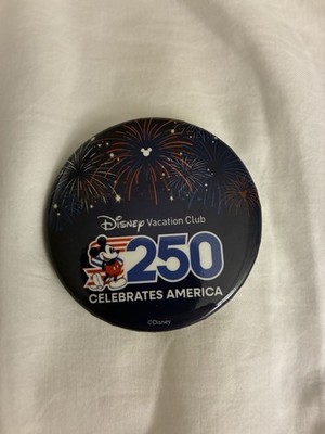 New 2026 DVC Disney Vacation Club Celebrates America 250 Years  2.25'' Button