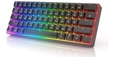HK Gaming GK61 Mechanical Gaming Keyboard 60 Percent 61 RGB Rainbow LED Bac...