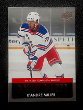 K'ANDRE MILLER 2021-22 UPPER DECK DEBUT DATES NHL HOCKEY 21-22 #DD-6     91535