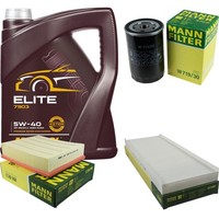 Inspektionspaket 5L Mannol Elite 5W-40 FüR Audi A4 1.6 1.8 VW Passat Variant