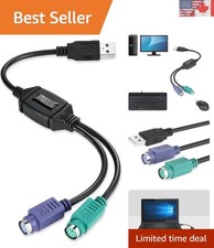 PERIPRO-401 USB Controller Adapter for PS2 Keyboard Mouse - Versatile Use