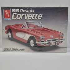 Amt Ertl 1959 Chevrolet Corvette Convertible 125 Model Car Kit 6588 New
