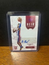 2020-21 Panini Heir Apparent Saddiq Bey  Detroit Pistons RC Auto/8#HA-SBE