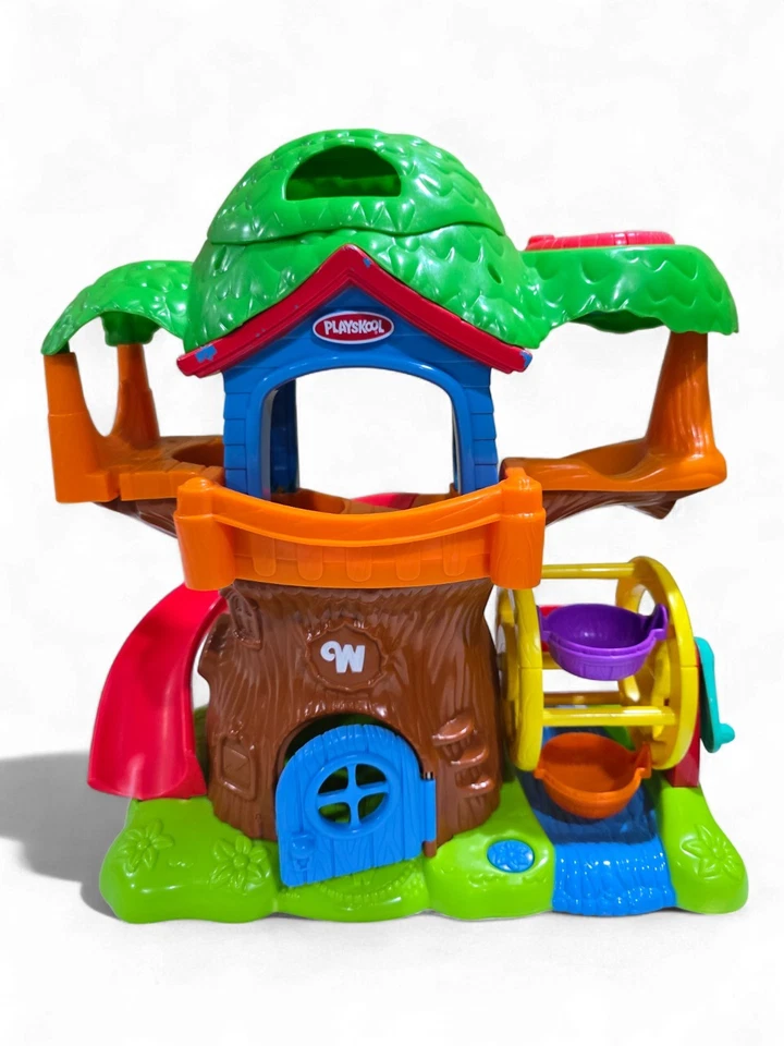 Playskool Weebles Wobble Musical Casa del Árbol Juego con 4 Figuras, Cama y Silla! Foto 2 de 4