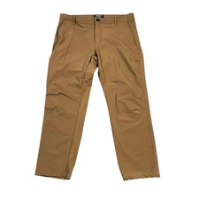 Handup Apparel Men's Performance Pants Small 32x25 Brown Cycling Commuter FLAW
