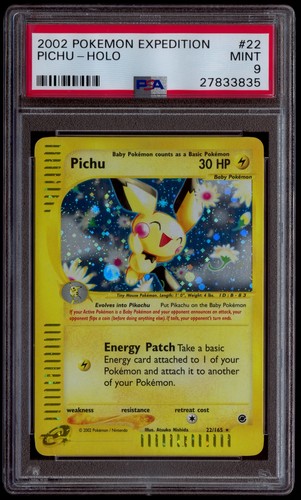 Pichu graded PSA 9 for sale on eBay