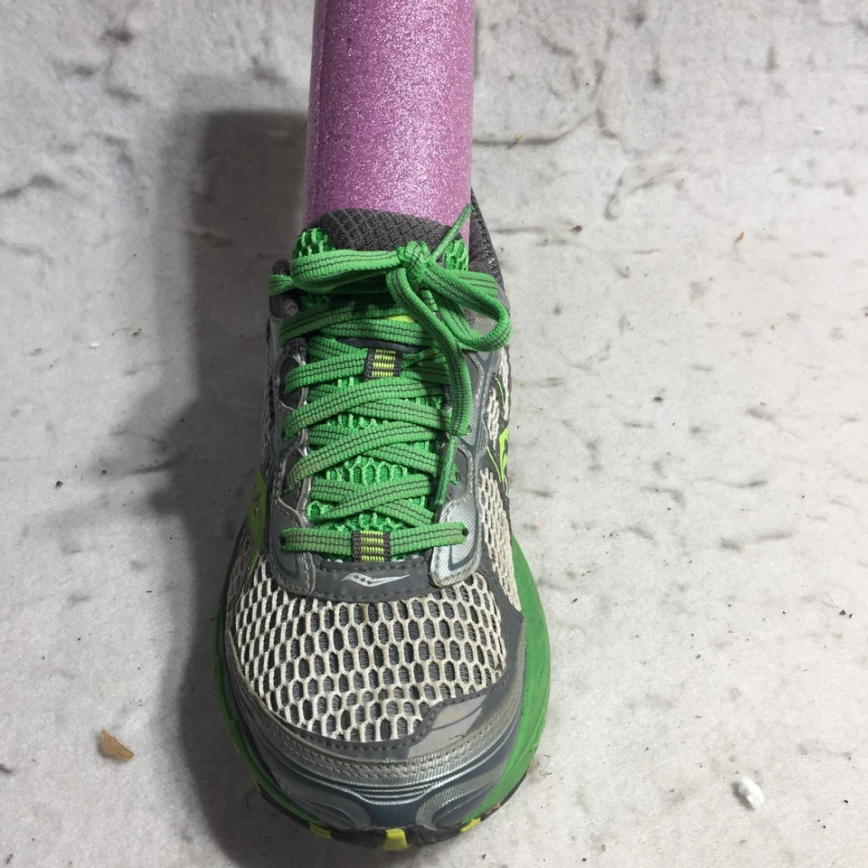 Zapatillas deportivas Saucony Pro Grid 5 para mujer 9 gris verde con cordones Foto 4 de 4