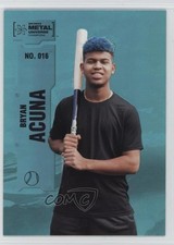2022 Skybox Metal Universe Champions Aqua Bryan Acuna #016 17t2