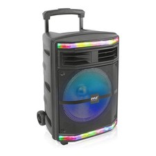 Portable Bluetooth PA Speaker System 600W Rechargeable Party Lights Pyle Battery