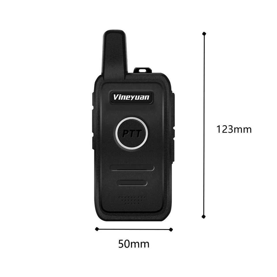 2pcs Portable Q1 Mini Walkie Talkie UHF 400-470mhz Handheld Ham CB Radio - Image 2 of 4