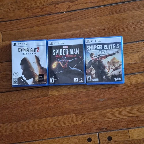 New ListingPlayStation 5 Game Lot: Dying Light 2, Spider-Man Miles Morales, Sniper Elite 5…