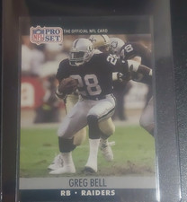 Pro Set 1990 Greg Bell #539 Oakland Raiders Base Set NFL Football Card