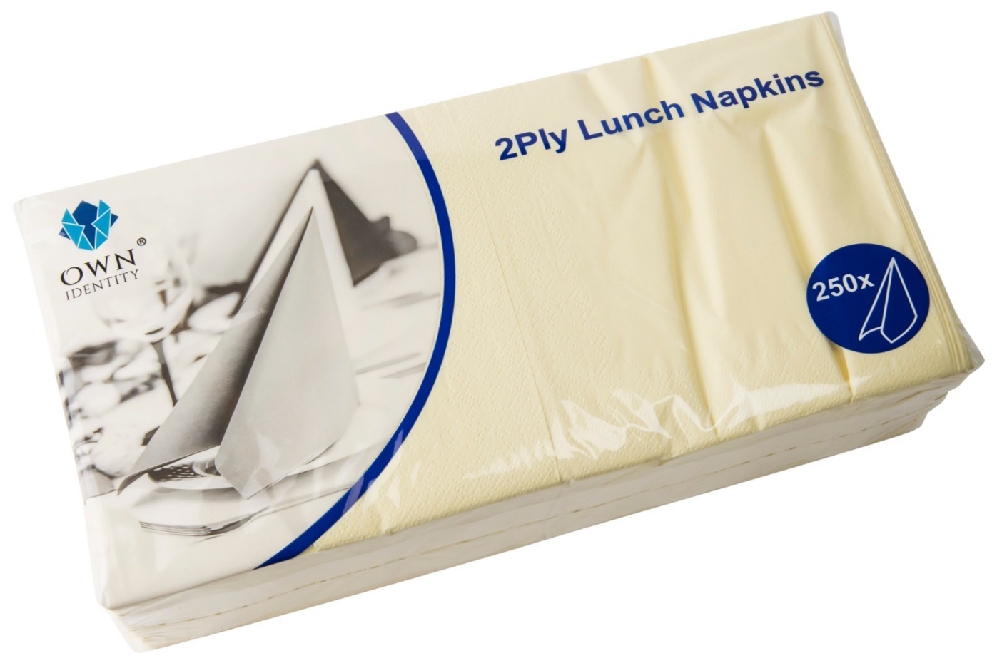 Devon Cream Napkins 2Ply Lunch Serviettes Party Tableware 33cm Box of 2000