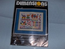 NEW Dimensions Counted Cross Stitch Kit - Learn To Count