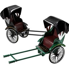 1:10 DIY Rickshaw Toy Vintage Classic Simulation Rickshaw  Gift