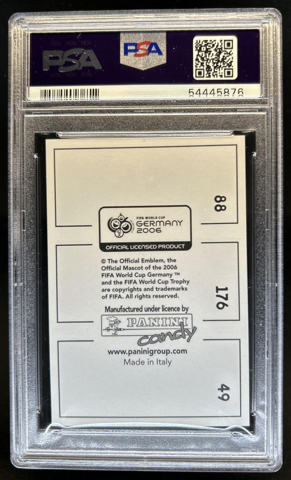 2006 World Cup Germany  David Beckham Ibrahimovic Cristiano Ronaldo PSA 9 view 2