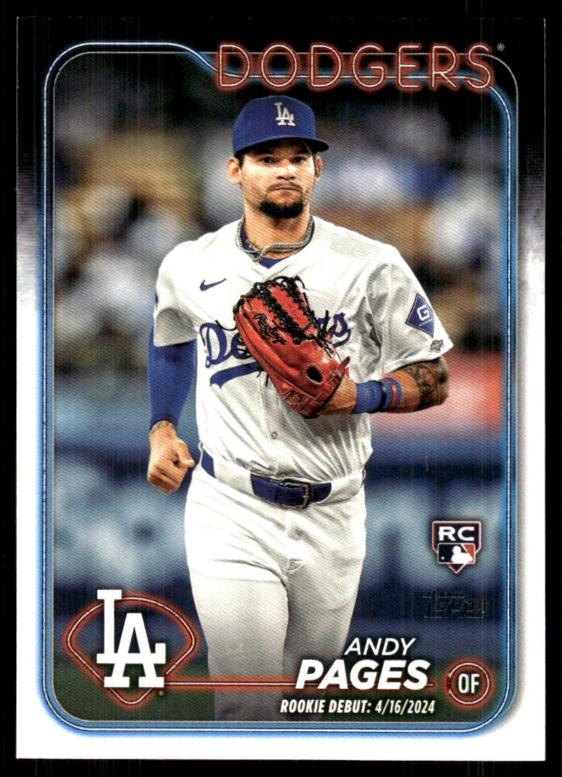 Andy Pages 2024 Topps Update #US108 Dodgers FREE SHIPPING StackedPacks