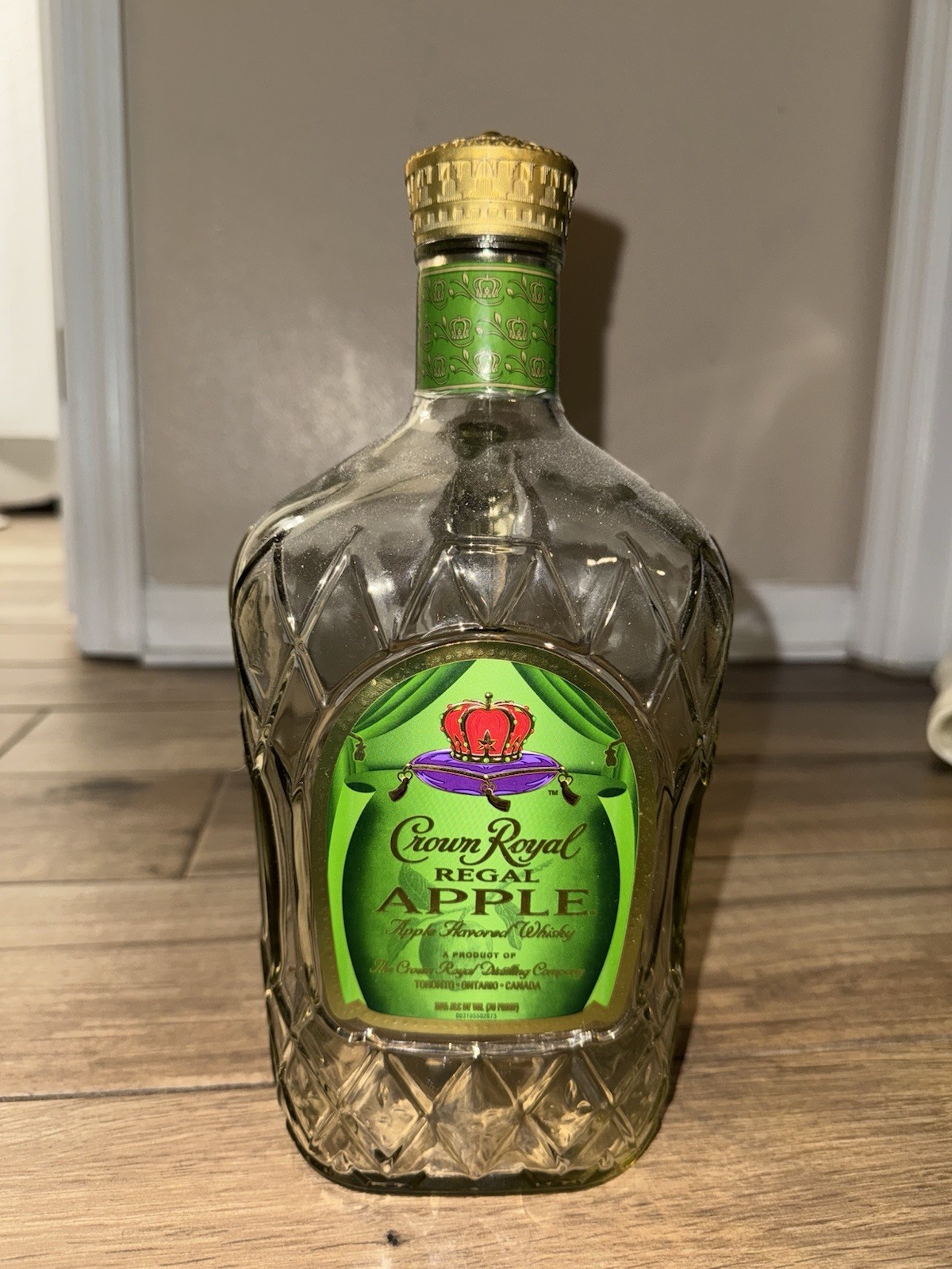 Crown Royal Apple 375ml Empty Bottle With Cap