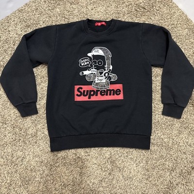 Supreme Bart Simpson Crewneck Sweatshirt Size Small Authentic Supreme