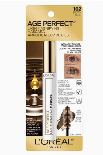 L'oreal Age Perfect Lash Magnifying Mascara 102 Brown Loreal New Sealed - Picture 1 of 6