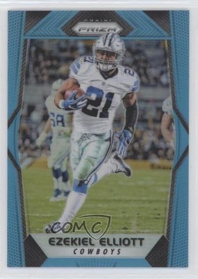 2017 Panini Prizm Light Blue Prizm 177/199 Ezekiel Elliott #12 00d2