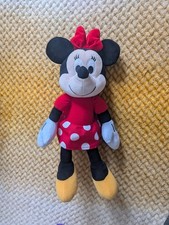 Disney Minnie Mouse Plush Kohl s Cares Stuffed Animal Red Polka Dot Dress 12"