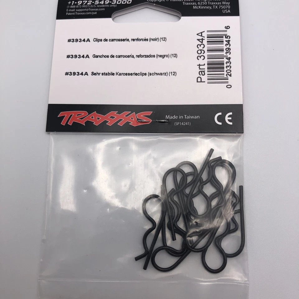 Traxxas 3934A Black Heavy-Duty Body Clips (12 ea) - Image 3 of 4