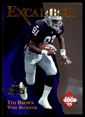 1995 Collector's Edge Excalibur Sword and Stone Silver 22k Tim Brown #22