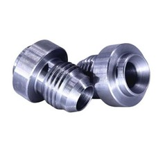 6AN Male Billet Mild Steel Weld-On Bung Fitting   CNC Machined 37  AN Flare,