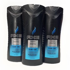 3 Pack: Axe For Men Body Wash Phoenix Clean  Cool, Crushed Mint  Rosemary 16oz