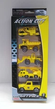 Gift Pack 5 Vehicle Construction Action City Diecast Daron RT38814 NEW OLD STOCK