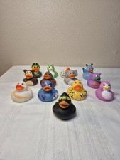 Assorted Themed Rubber Duckies Ducks Lot Of 13