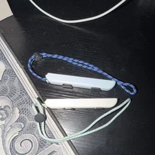 Nintendo Joy-Con Strap for Switch Controller White & Light Blue Clips On Plastic