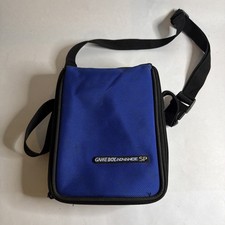 2003 Official Nintendo Gameboy Advance SP Blue Carrying Case Travel Bag Vintage