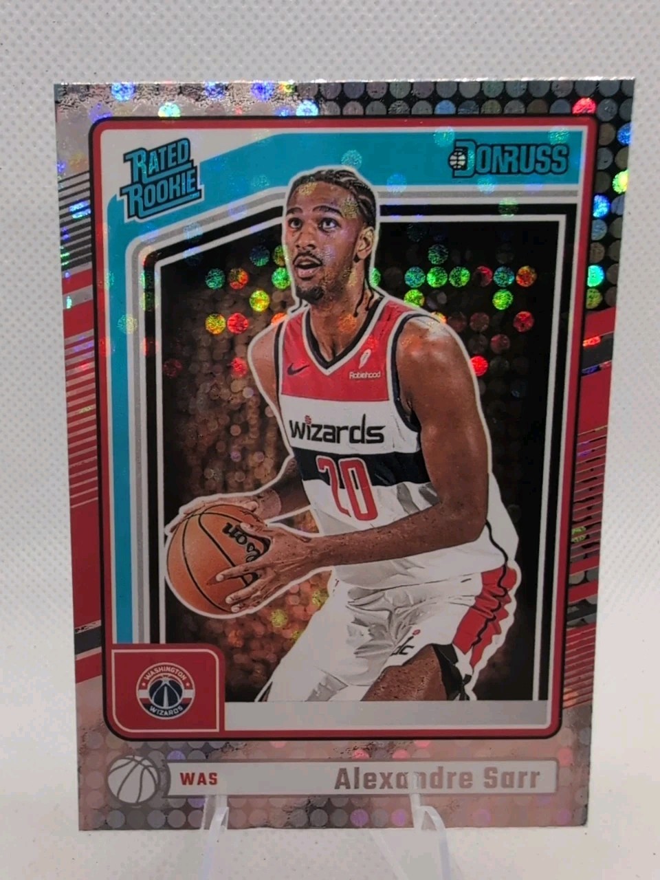 2024-25 Panini Donruss Alexandre Sarr #215 Disco RC Washington Wizards