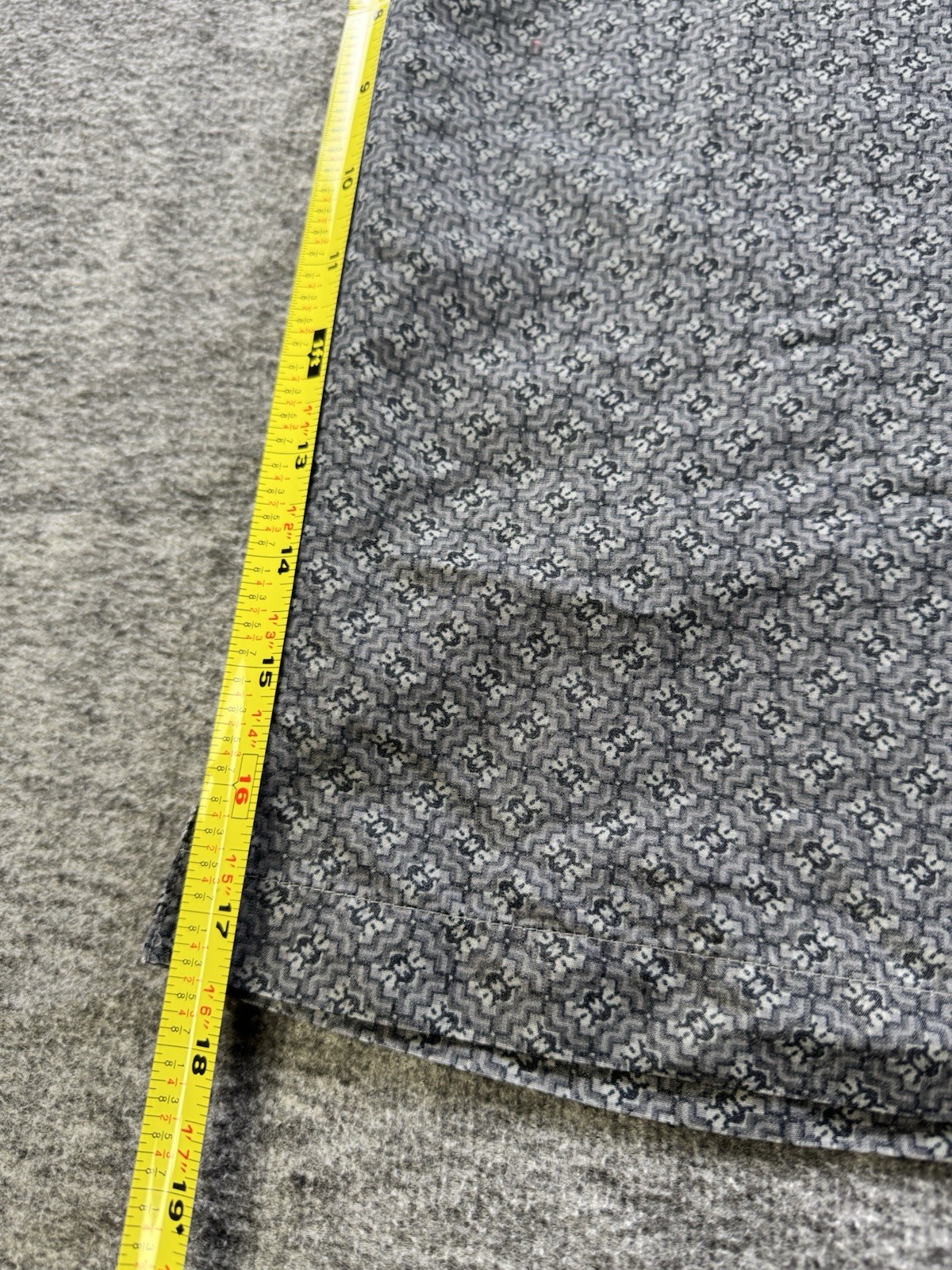 Mens Dockers Large Gray Patterned Button Down Sho… - image 5