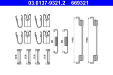 Zubehörsatz Bremsbacken Hinterachse für FIAT LADA TOYOTA ABARTH 500e Cabriolet